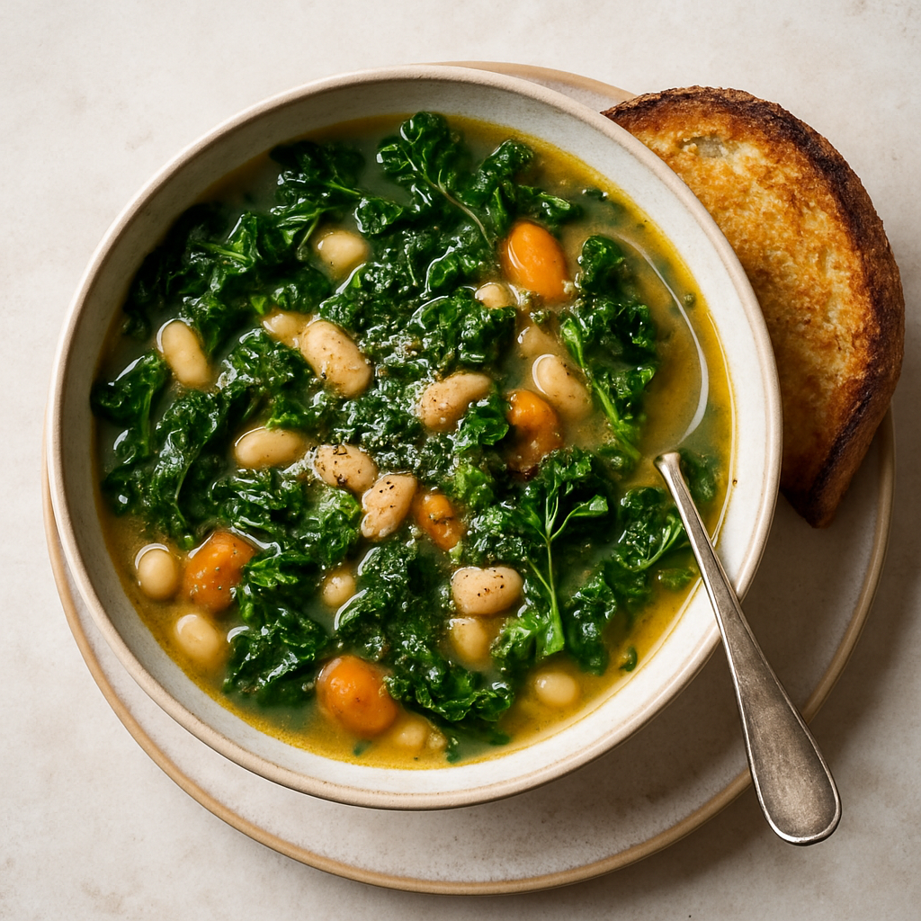 Kale Soup and Toast